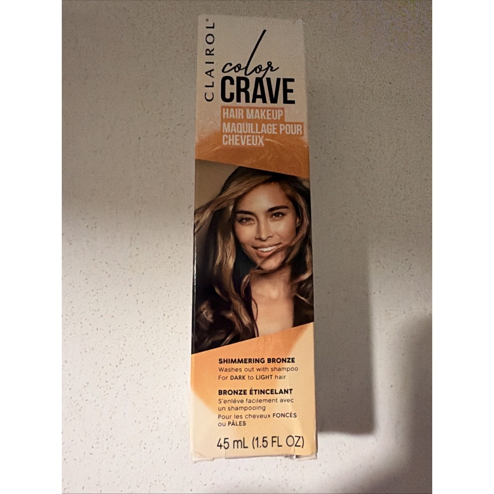 3x CLAIROL Color Crave Hair Makeup SHIMMERING BRONZE 45mL (1.5 fl oz) Each - NEW